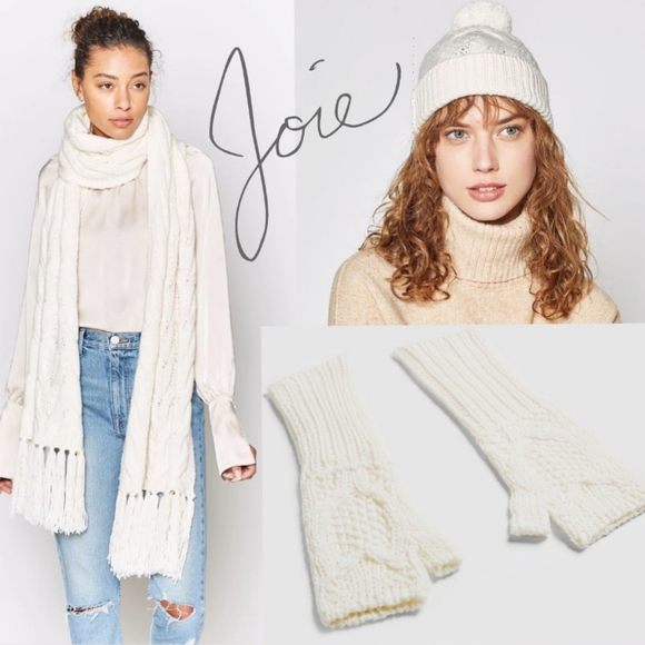Joie Accessories - Joie Winter Scarf Beanie Hat Gloves 3 PC Set NWT